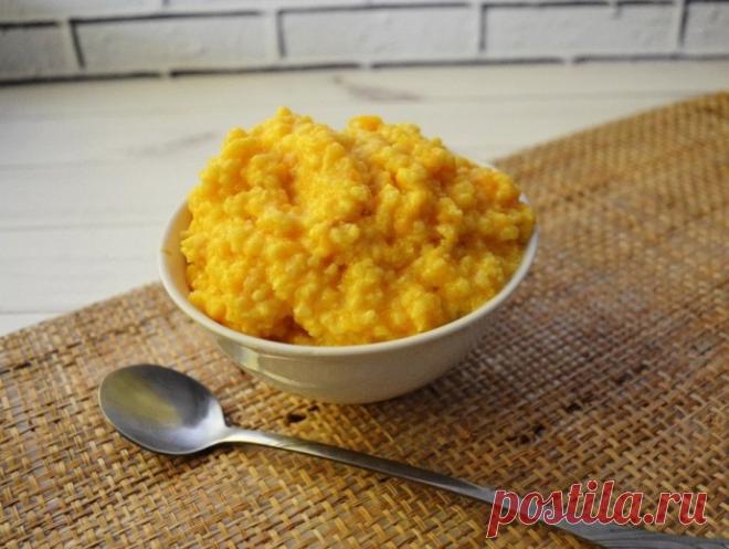 ​Кулеш с пшеном и тыквой Ингредиенты:Тыква — 300 гПшено — 1 стак. Молоко — 2 стак. Сахар — по вкусу Масло сливочное — 20 гПриготовление:1. Тыкву порезать кусочками, добавить немного воды и отварить до готовности. 2. Сваренную тыкву потолочь в пюре. 3....