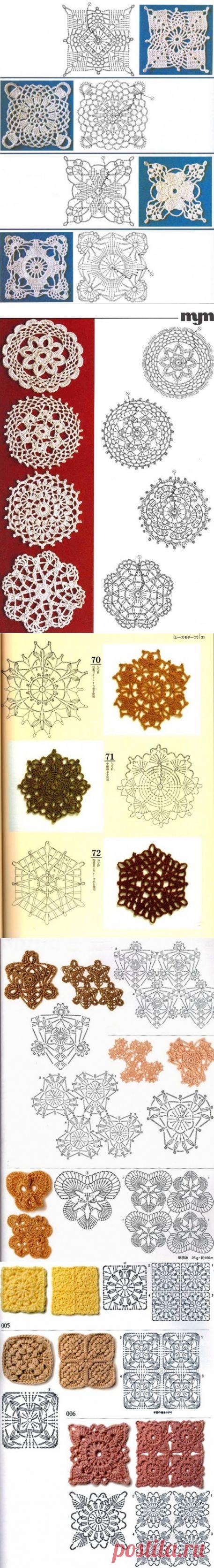 мотивы со схемами / Вязание крючком для начинающих / PassionForum - мастер-классы по рукоделию