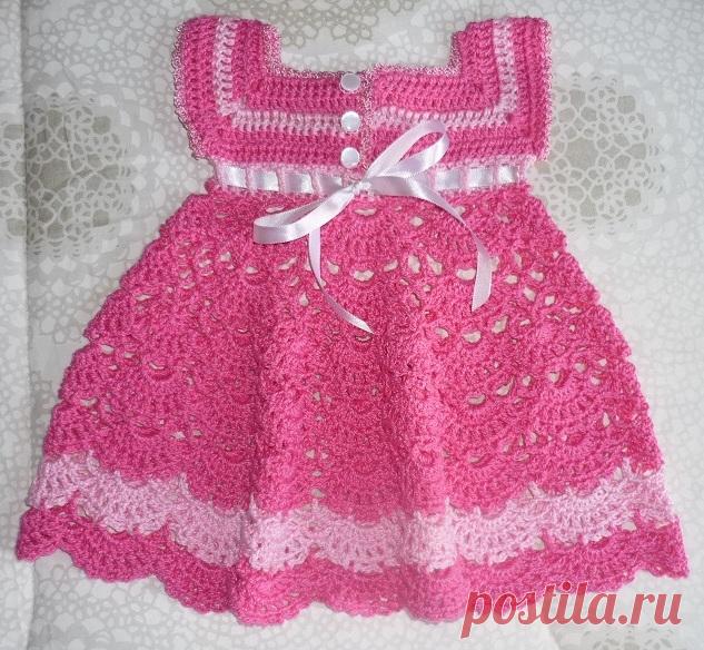 Работа очень элегантна в магазине крючком. Платье для девочек с графикой. | БЕСПЛАТНЫЕ ОБРАЗЦЫ