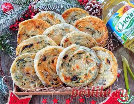 Лепешки с зеленью и вялеными томатами – кулинарный рецепт