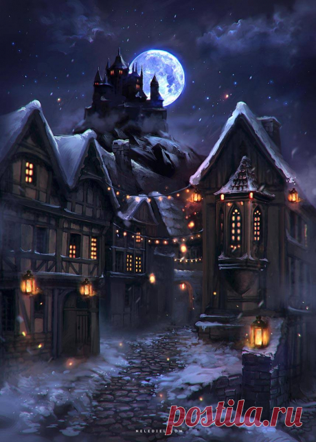 Lights in a Winter Night by Nele-Diel on DeviantArt