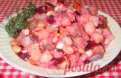 Винегрет с сельдью и фасолью — Сад Заготовка