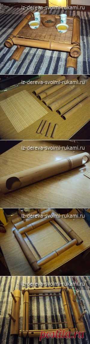 Чайный столик Чабань из бамбука | Своими руками