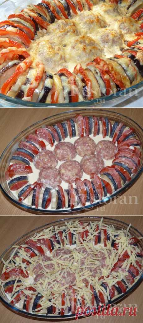 Запеченые куриные котлетки с гарниром &quot;Полосатый рейс&quot;