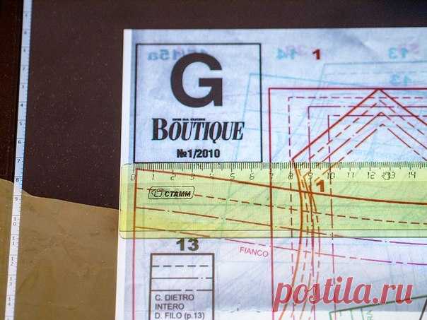 Как переснять эл.выкройку без распечатывания на принтере (Шитье и крой) | Журнал Вдохновение Рукодельницы