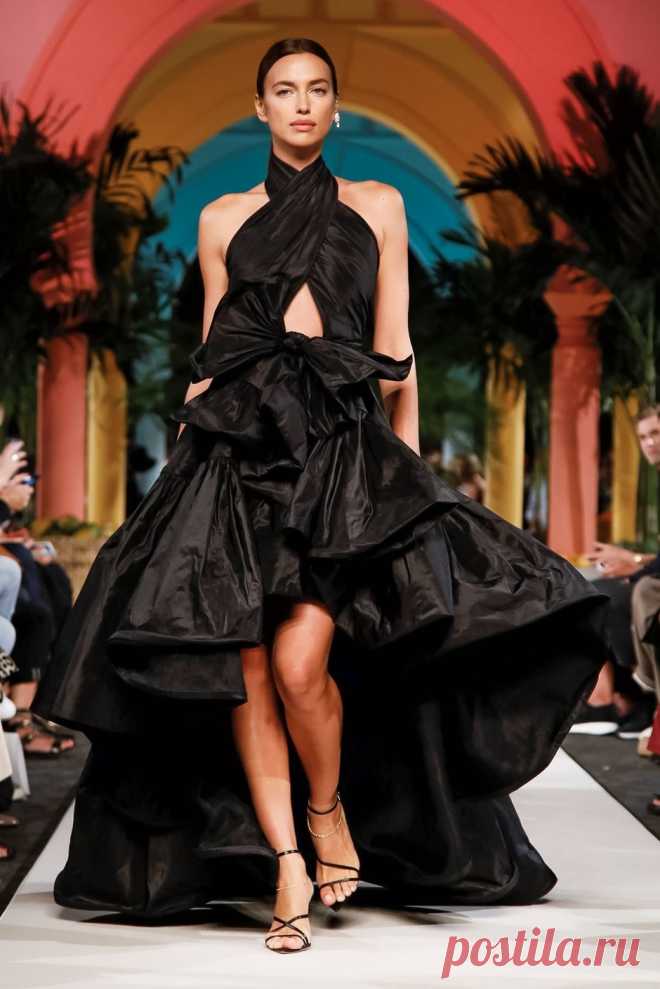 Ирина Шейк в свадебном платье и кружевные пальто на шоу Oscar de La Renta | VestiNewsRF.Ru