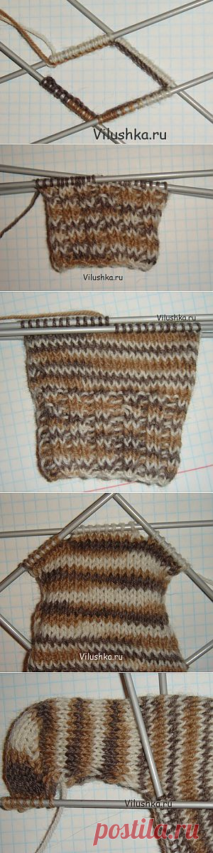 Как связать носки.