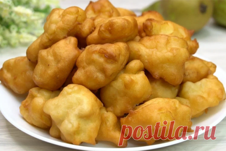 Вкуснейшие яблочные пончики на кефире￼