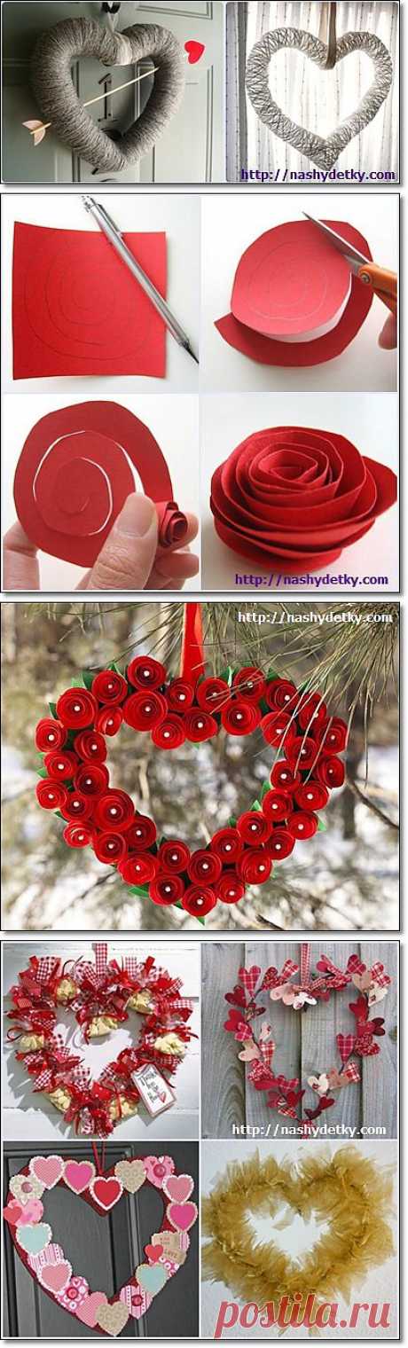 Близким и любимым людям всегда хочется дарить что-то особенное! Сердце из конфет сделать своими руками не сложно, а такой сладкий подарок каждый человек оценит по достоинству. А еще сделаем венок из сердечек, который станет милым элементом декора.