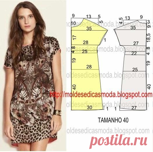 Найдено на сайте moldesedicasmoda.blogspot.com.