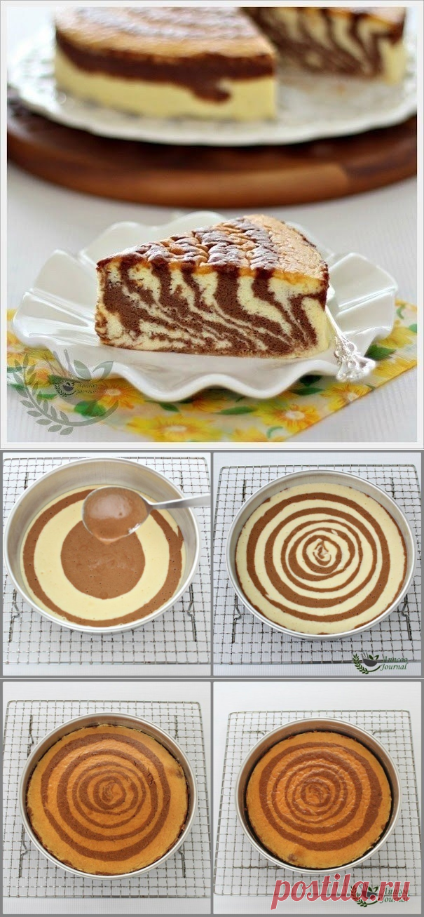 Как приготовить японский суфле-чизкейк зебра - рецепт, ингридиенты и фотографии
Ингредиенты:

125 г сливочного сыра комнатной температуры
120 г белого шоколада
3 холодных яйца
1/2 столовой ложки лимонного сока и цедра половины лимона

125 г сливочного сыра комнатной температуры
110 г молочного шоколада
3 холодных яйца
1 чайная ложка экстракта ванили