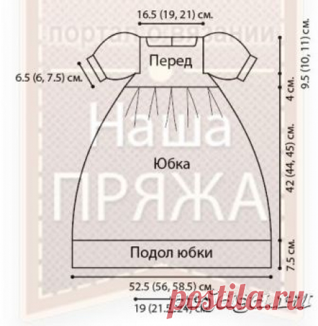 Крестильное платье крючком и вязаный чепчик для новорожденных