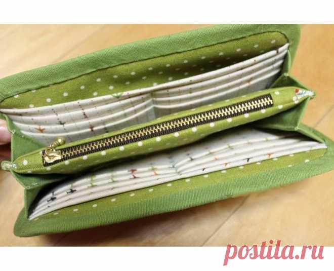 Zipper Wallet DIY Tutorial. Портмоне своими руками ~