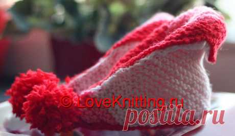 Пинетки с помпонами (мастер-класс) | Loveknitting.ru