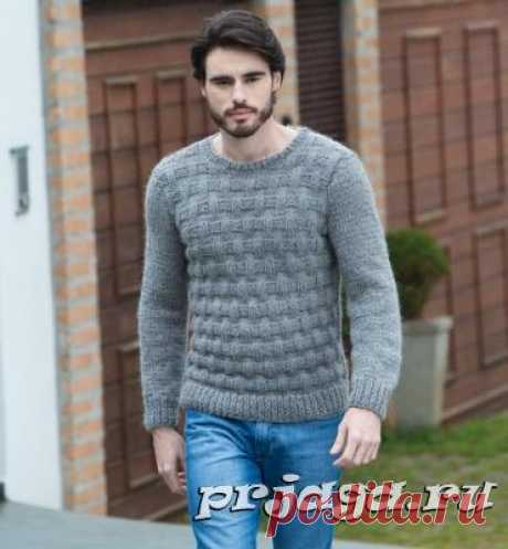 Мужское вязание спицами свитера