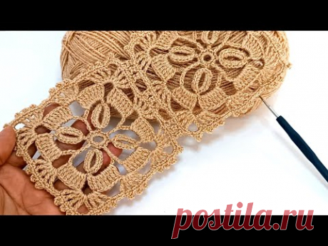 Никто не сможет связать этот квадратный мотив крючком! вязание крючком