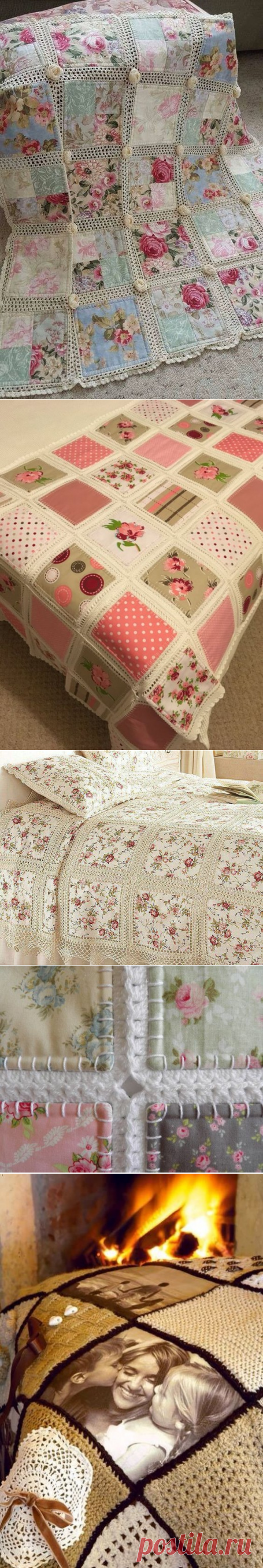 Милые покрывала из мотивов с обвязкой крючком: чудесные идеи для рукоделия