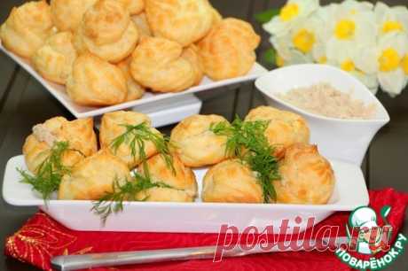 Профитроли с ложным селедочным маслом - кулинарный рецепт