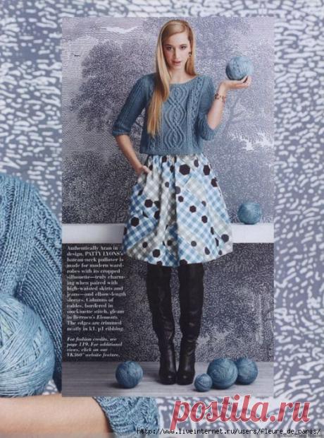 ПУЛОВЕР ИЗ VOGUE 2014 (В РОЗОВОМ ЦВЕТЕ)