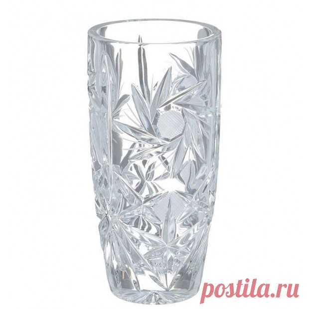 Хрустальная Ваза "Pinwheel" (Завихрение) 20.5 см. Crystal Bohemia купить в Москве