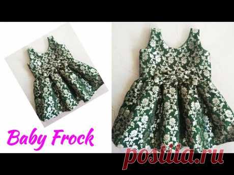 Box Pleats Baby Frock Cutting And Stitching|Baby Frock Cutting And Stitching