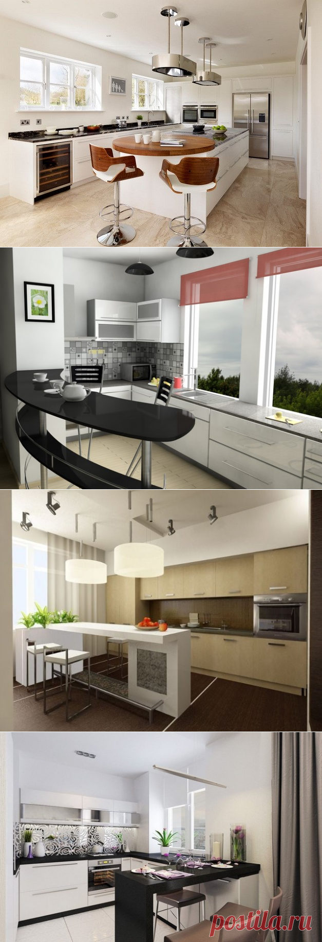 Барная стойка на кухне