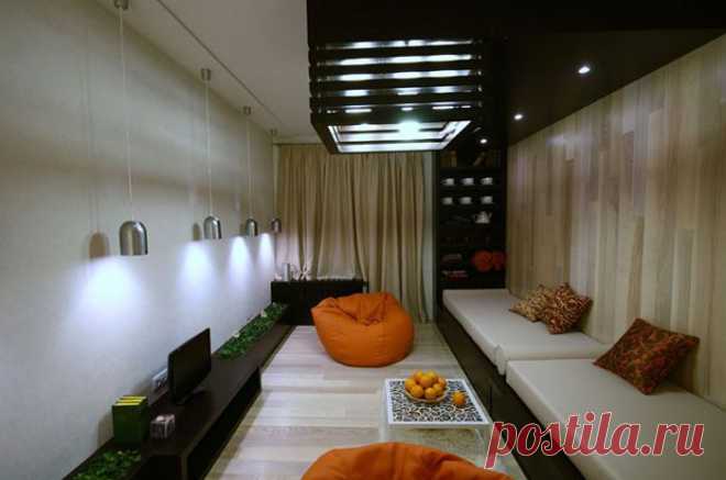 Как оформить интерьер узкой гостиной | Интерьер и Дизайн