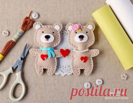 Мишки из фетра