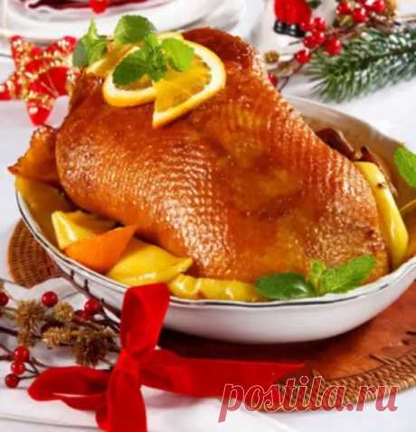 Запеченный гусь — 4 праздничных рецепта - БУДЕТ ВКУСНО!