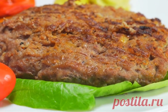 Большая мясная котлета 