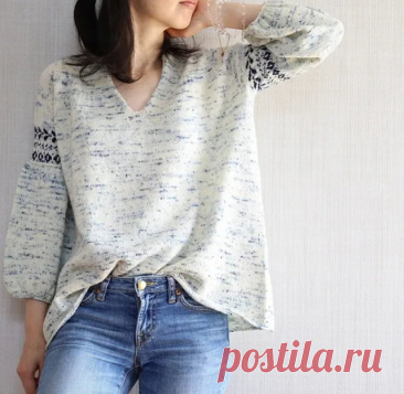 Пост на стене #вязание #спицы #пуловер🧶 Присоединяйтесь ко мне в Телеграм   https://t.me/svetlix