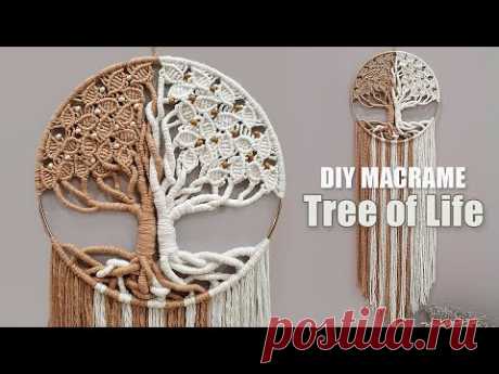 DIY Tutorial ☆ 𝗛𝗼𝘄 𝗧𝗼 𝗠𝗮𝗸𝗲 𝗠𝗮𝗰𝗿𝗮𝗺𝗲 𝗧𝗿𝗲𝗲 𝗼𝗳 𝗟𝗶𝗳𝗲 &quot;Two Tone&quot; (Arbol de la Vida) - YouTube