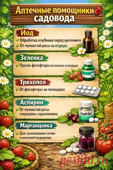Аптечные помощники садовода