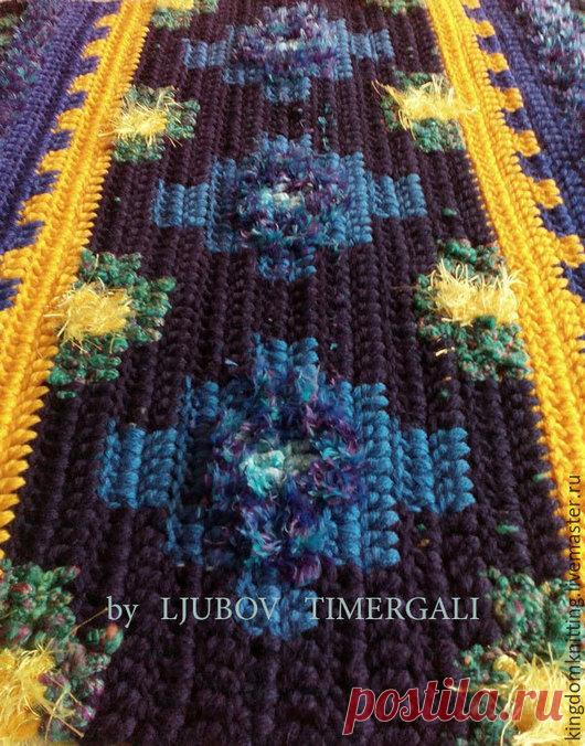 Купить Этно – ковер «Сердце Океана» - разноцветный, ковер, ручная работа