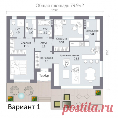 Оптимальная планировка дома в 2020г | Arh-For готовые проекты | Яндекс Дзен