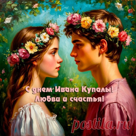 В Ивана Купала
День вас поздравляю!
Добра и тепла вам
Я в душах желаю.