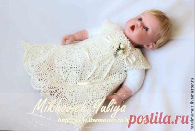 Ажурное платье-туника для девочки своими руками.