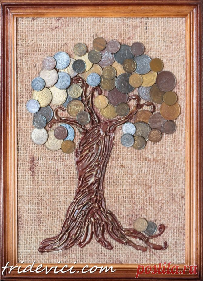 Денежное дерево из монет | Мастер классы | рукоделие, декор, полимерная глина, плетение, вышивание