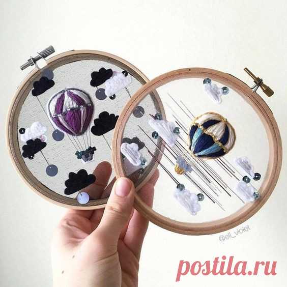 Вышивка на сетке и шифоне

#вдохновение