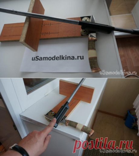 Приспособление для формирования режущей кромки и заточки ножа