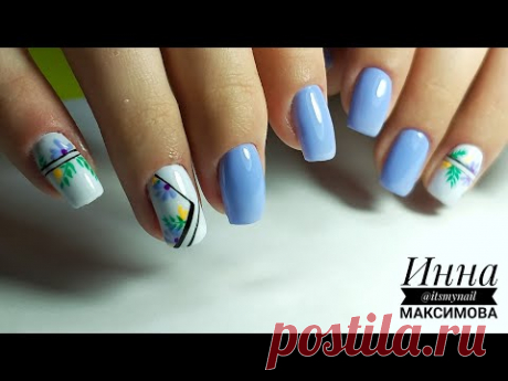 ❤ ТРЕНД дизайн ❤ МАЛЕНЬКИЕ простлй ЦВЕТОЧКИ ❤ MEISTER WERK ❤ Дизайн ногтей гель лаком ❤