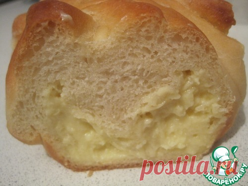 Французская булочка с кремом - кулинарный рецепт