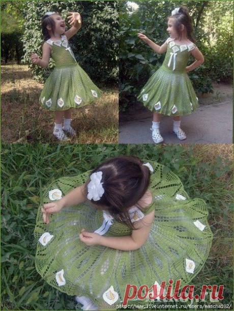 Платье для малышки &quot;Волшебный сад&quot;