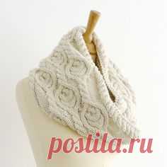 Модные шарфы-СНУДЫ (Snood) спицами 5. Идеи и описания.11 моделей