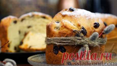 Рецепт: Творожный пасхальный кулич на RussianFood.com