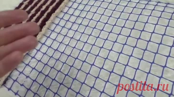 Вяжем коврик для дома своими руками!
