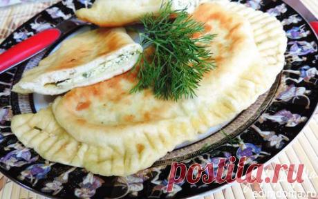 Лепешки на простокваше "Весенние" с творогом и зеленью | Кулинарные рецепты от «Едим дома!»