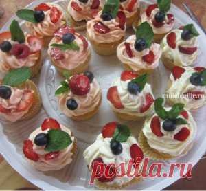 ВАНИЛЬНЫЕ КАПКЕЙКИ СО СЛИВОЧНЫМ КРЕМОМ | Кулинарная коллекция от "MilleFeuille"