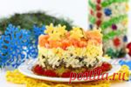 Новогодний салат со шпротами