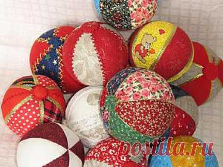 Шьем лоскутные мячики - Ярмарка Мастеров - ручная работа, handmade